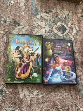 Disney Tangled & Princess and the Frog DVD Bundle